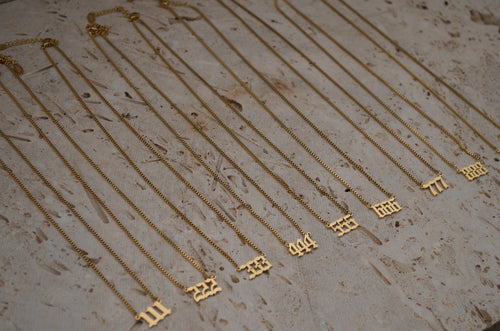 Gold necklaces